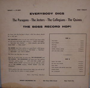 The Paragons (2), The Jesters (2), The Collegians, The Quinns : Everybody Digs The Boss Record Hop! (LP, Comp, Mono)