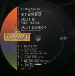 Julie London : Julie Is Her Name (LP, Album, RE)