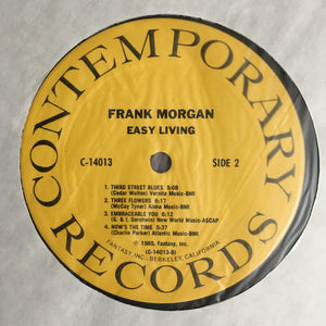 Frank Morgan With Cedar Walton Trio : Easy Living (LP)