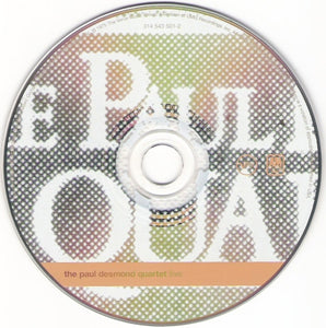 The Paul Desmond Quartet : Live (CD, Album, RE)