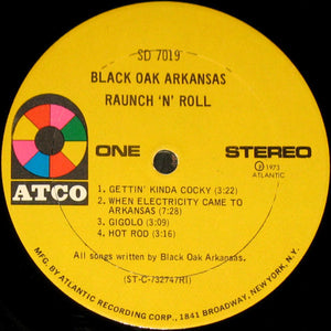 Black Oak Arkansas : Raunch 'N' Roll Live (LP, Album, RI )