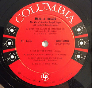 Mahalia Jackson : The World's Greatest Gospel Singer (LP, Album, Mono, RP)