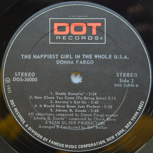 Donna Fargo : The Happiest Girl In The Whole U.S.A. (LP, Album, PRC)