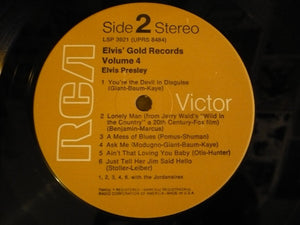 Elvis Presley : Elvis' Gold Records - Volume 4 (LP, Comp, RE, Tan)