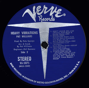 Pat Williams* : Heavy Vibrations (LP, Album)