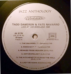 Tadd Dameron & Fats Navarro : Live At Birdland 1949 (LP)