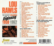 Load image into Gallery viewer, Lou Rawls : The Rarest Lou Rawls - In The Beginning 1959-1962 (2xCD, Comp, RE, RM)
