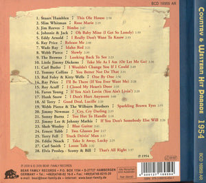 Various : Dim Lights, Thick Smoke & Hillbilly Music: Country & Western Hit Parade - 1954 (CD, Comp)