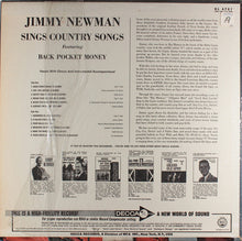 Charger l&#39;image dans la galerie, Jimmy Newman* : Jimmy Newman Sings Country Songs (LP, Mono)
