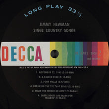 Load image into Gallery viewer, Jimmy Newman* : Jimmy Newman Sings Country Songs (LP, Mono)
