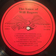 Load image into Gallery viewer, Will Rogers (2) : The Voice of Will Rogers (LP)
