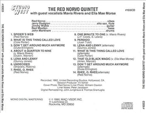 The Red Norvo Quintet* With Guest Vocalists Mavis Rivers And Ella Mae Morse : The Red Norvo Quintet (CD, Album, Mono, RM)