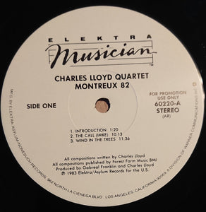 Charles Lloyd Quartet* : Montreux 82 (LP, Album, Promo)