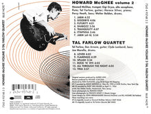 Laden Sie das Bild in den Galerie-Viewer, Howard McGhee - Tal Farlow Quartet* : Howard McGhee Volume 2 - Tal Farlow Quartet (CD, Comp, Mono, Ltd)

