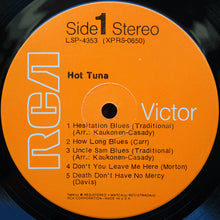 Laden Sie das Bild in den Galerie-Viewer, Hot Tuna : Hot Tuna (LP, Album, Ind)
