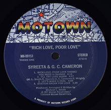 Laden Sie das Bild in den Galerie-Viewer, Syreeta &amp; G.C. Cameron : Rich Love, Poor Love (LP, Album)

