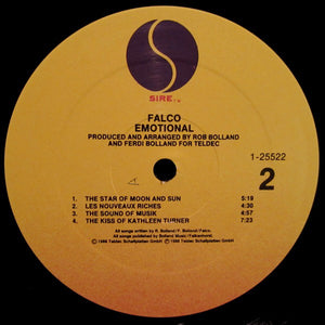 Falco : Emotional (LP, Album, All)