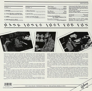 Hank Jones : Just For Fun (LP, Album, RE)