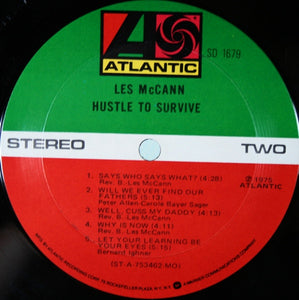Les McCann : Hustle To Survive (LP, Album, MO )