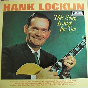 Hank Locklin : This Song Is Just For You (LP)