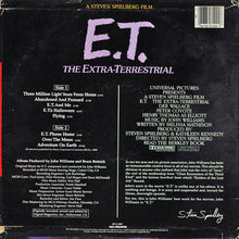Load image into Gallery viewer, John Williams (4) : E.T. The Extra-Terrestrial (Music From The Original Motion Picture Soundtrack) (LP, Album, Pin)
