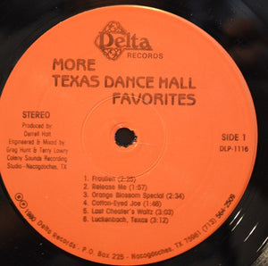 Various : More Texas Dance Hall Favorites (LP)