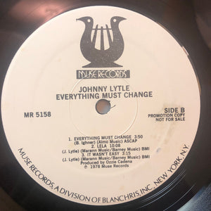 Johnny Lytle : Everything Must Change (LP, Album, Promo)