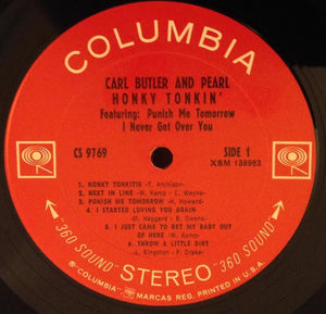 Carl Butler And Pearl* : Honky Tonkin' (LP, Album)