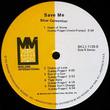 Load image into Gallery viewer, Silver Convention : Save Me (LP, Album, Ind)
