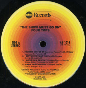 Four Tops : The Show Must Go On (LP, Album, Ter)