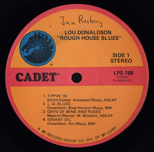 Lou Donaldson : Rough House Blues (LP, Album, RE)