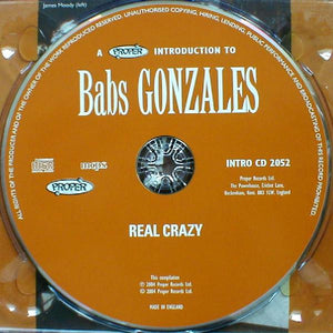 Babs Gonzales : A Proper Introduction To Babs Gonzales: Real Crazy (CD, Comp)
