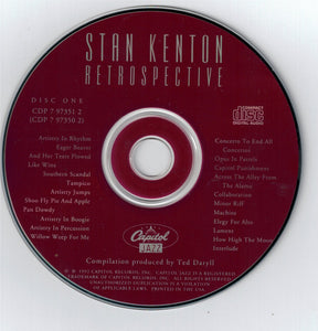 Stan Kenton : Retrospective (4xCD, Comp, RE, RM + Box)