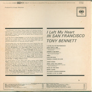 Tony Bennett : I Left My Heart In San Francisco (LP, Album, 1st)