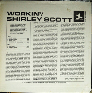 Shirley Scott : Workin' (LP, Album)