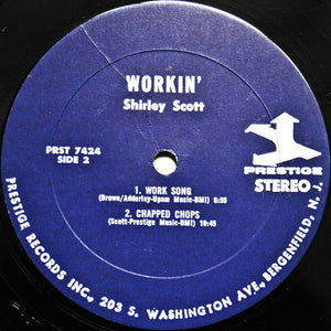 Shirley Scott : Workin' (LP, Album)