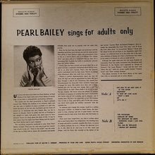 Charger l&#39;image dans la galerie, Pearl Bailey : Pearl Bailey Sings For Adults Only (LP, Mono, RP)
