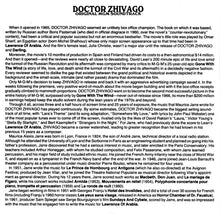 Charger l&#39;image dans la galerie, Maurice Jarre : Doctor Zhivago (Original MGM Soundtrack) (CD, Album, RE)
