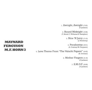 Maynard Ferguson : M.F.Horn | 3 (CD, Album, RE)