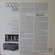 Laden Sie das Bild in den Galerie-Viewer, David Lewiston : Golden Rain (Balinese Gamelan Music / Ketjak: The Ramayana Monkey Chant) (LP, Album, RE)
