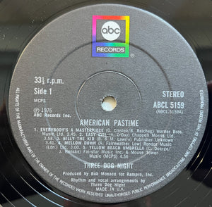 Three Dog Night : American Pastime (LP, Album)