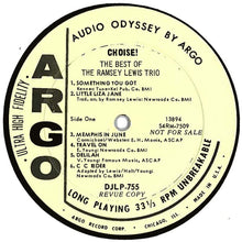 Charger l&#39;image dans la galerie, The Ramsey Lewis Trio : Choice!: The Best Of The Ramsey Lewis Trio (LP, Comp, Mono, Promo)
