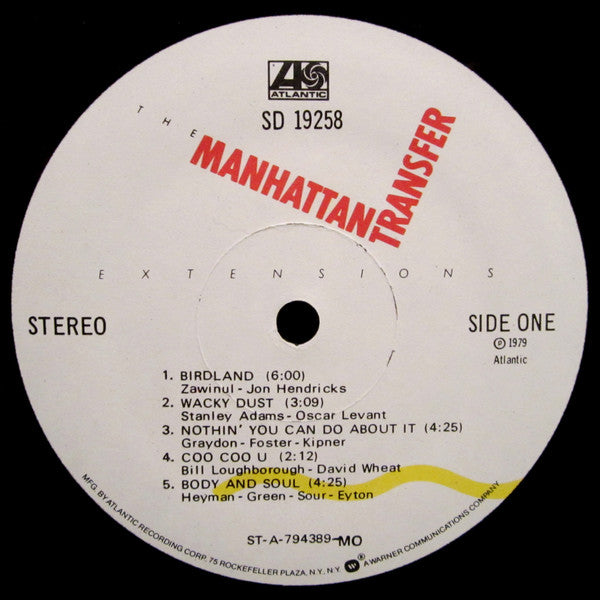 Buy The Manhattan Transfer : Extensions (LP, Album, MO) Online for a ...