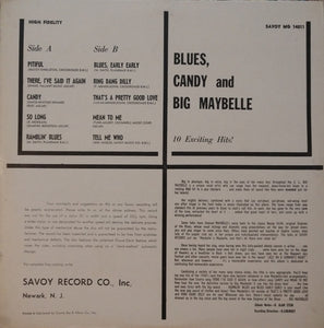 Big Maybelle : Blues, Candy & Big Maybelle (LP)