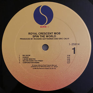 Royal Crescent Mob : Spin The World (LP, Album, All)