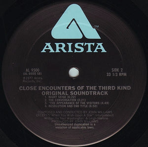 John Williams (4) : Close Encounters Of The Third Kind (Original Motion Picture Soundtrack) (LP, Album + 7", S/Sided, Promo)