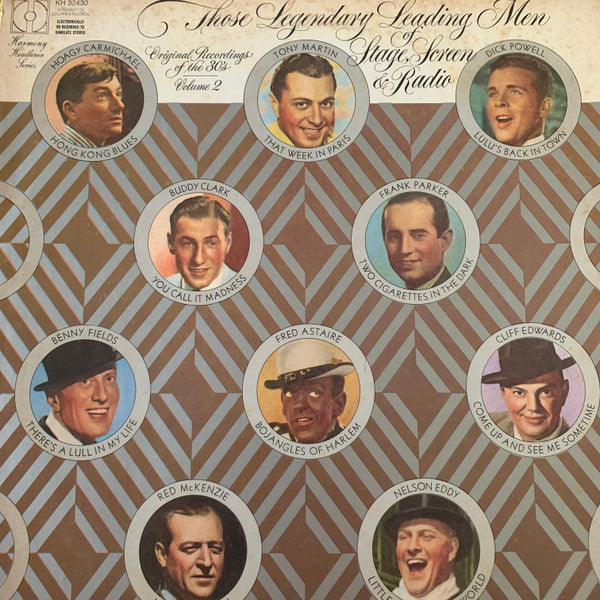 Various : Those Legendary Leading Men Of Stage, Screen & Radio Vol. 2 (LP, Comp)