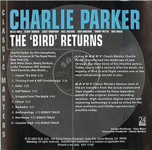 Load image into Gallery viewer, Charlie Parker : The &#39;Bird&#39; Returns (CD, Album, RE, RM)
