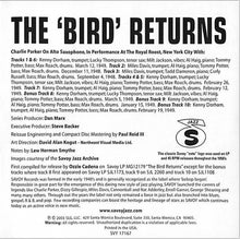 Laden Sie das Bild in den Galerie-Viewer, Charlie Parker : The &#39;Bird&#39; Returns (CD, Album, RE, RM)
