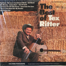 Load image into Gallery viewer, Tex Ritter : The Best Of Tex Ritter (LP, Comp, RE, Win)

